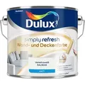 Produktbild: Dulux - Simply Refresh Wand Und Deckenfarbe, Verkehrsweiß, Ral 9016, 2,5 L