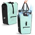 Produktbild: tamthy Fahrradtaschen für Gepäckträger mit Herausnehmbarer Kühltasche, 3 in 1 Wasserdicht Fahrradtasche, Umhängetasche & Tragetasche für Pendeln, Reisen (22-28 L)