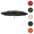 Produktbild: Mendler Ersatz-Bezug für Sonnenschirm Meran Pro, Gastronomie Marktschirm mit Volant Ř 5m, Polyester ~ Varian 76803