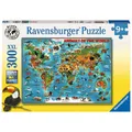 Produktbild: Ravensburger Tiere Der Welt XXL 300pc Puzzlespiel - Kinder Wildleben Karte