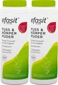 Produktbild: efasit Fußpuder und Körperpuder verhindert Schweißbildung Schweißfüße 2x 100g