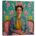 Produktbild: Leinwandbild Frida Kahlo auf dem Sofa - DejaReve