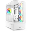 Produktbild: Sharkoon AK6 RGB White ATX (weiss) (ATX, mATX, Mini-ATX) (4044951041701)