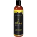 Produktbild: Intimate Earth Relax Massageöl 120ml | Lemongrass Kokos | vegan bio | pflegend