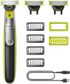 Produktbild: Philips OneBlade QP2834/31 Trimmer mit 3 Klingen (360°) und 4 Bartkämmen