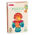 Produktbild: haba Kinder Holzpuzzle Papagei, 21-teiliges 2 in 1 Puzzle