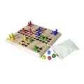 Produktbild: Weible Ludo Spiel - 35x35 cm - mit vertieften Feldern - Holz 246207