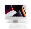 Produktbild: Apple iMac 24 M4 16GB RAM 256 SSD 10C/10C Silber Retina Display Nanotexturglas