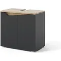 Produktbild: Waschbeckenunterschrank Marelle, Anthrazit, 60 x 57.5 cm mit 2 Türen, Vicco