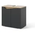 Produktbild: Vicco Waschbeckenunterschrank, Anthrazit, Anthrazit, Holzwerkstoff, 1 Fächer, Rechteckig, 60x57.5x35 cm, Badezimmer, Badezimmerschränke, Waschbeckenunterschränke