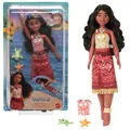 Produktbild: Mattel Spielzeuge aus Disney Vaiana 2, schwimmende Tautai Vaiana-Modepuppe mit 2 Zubehörteilen, Oberteil mit Farbwechsel und Beine für Schwimmbewegungen, vom Film inspiriert, JFF09