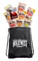Produktbild: Wild West Beef Jerky Mix Box 25g - 12er Pack RIND + SPORTSBAG (83,30 EUR/kg)