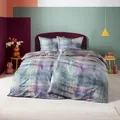 Produktbild: Estella Mako-Satin Bettwäsche 135x200 Pixie Pixel Mosaik grau lila 4835-985