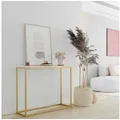 Produktbild: Design Möbel Konsolentisch Konsolentisch LOFT DESIGN Weiß / Gold DM 100 cm