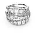 Produktbild: Swarovski Hyperbola Wrap Ring, Verschiedene Schliffe, Weiß, Rhodiniert