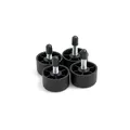 Produktbild: Design61 4x Möbelfüße Ø 30/27 x H 18 mm M6x15 mm Sofa Sessel Füße Kunststoff Möbelgleiter