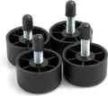 Produktbild: Design61 4X Möbelfüße Ø 30/27 x H 18 mm M6x15 mm Sofa Sessel Füße