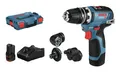 Produktbild: Bosch Professional Akku-Bohrschrauber GSR 12V-35 FC mit 2x Akku 3 Ah & 4 Aufsätze - in L-BOXX 102 - 06019H3000