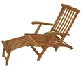 Produktbild: Deckchair Liegestuhl Liege Gartenmöbel Gartenliege Steamer MAINE Eukalyptus Holz