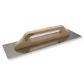 Produktbild: Schweizer Glättekelle Edelstahl 480x130mm Buchenholzgriff Putzkelle DEWEPRO