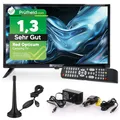 Produktbild: RED OPTICUM LED Fernseher 19 Zoll TV inkl. KFZ Adapter und DVB-T Antenne - Camping Fernseher 12V / 230V Betrieb mit Triple Tuner (DVB-C/-S2/-T2) CI+ Steckplatz USB 2.0 HDMI PVR-Funktion