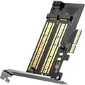 Produktbild: Erweiterungskarte, Adapter PCIe 3.0 x4 für M.2 NVMe M-Key / B-Key Ugreen Schwarz