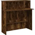 Produktbild: vidaXL Empfangstheke Räuchereiche 100x50x103,5 cm Holzwerkstoff - Braun
