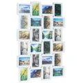Produktbild: Relaxdays Bilderrahmen für 24 Fotos Weiß,Transparent