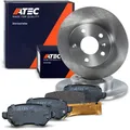 Produktbild: ATEC Germany Bremsenset Hinterachse inkl. Bremsscheiben Ø 264 mm Voll + Bremsbeläge Hinten Kompatibel mit OPEL ASTRA G (T98)(F70), ASTRA H (A04)(L70), COMBO, MERIVA A, MERIVA B, ZAFIRA B, ZAFIRA A