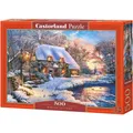 Produktbild: CASTORLAND Winter Cottage Puzzle 500 Teile