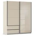 Produktbild: Schwebetürenschrank - champagner - 2-türig - Glastür - 181 cm