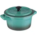 Produktbild: Butlers Auflaufform, Petrol, Stein, 9x7x14 cm, Kochen, Auflaufformen