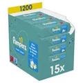 Produktbild: Pampers Fresh Clean Feuchttücher 15x80 Stück 1200 Tücher Baby sanfte Reinigung