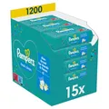 Produktbild: Pampers Fresh Clean Feuchttücher 15 Packungen (15 x 80 Stück)1200 Feuchttücher