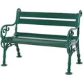 Produktbild: PROREGAL Gartenbank Curacao 2-Sitzer Grün HxBxT 85x115x60cm Witterungs- & UV-beständiger Kunststoff Sitzbank