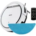 Produktbild: MEDION Saugroboter mit Wischfunktion E32 SW (2in1 Roboterstaubsauger für Böden Fliesen, Tierhaare Allergiker optimiert, Fernbedienung, Ladestation) - Weiß
