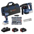 Produktbild: Bosch Professional 18V Profi-Set (Bohrhammer, Bohrschrauber) (0615V0003D)