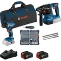 Produktbild: Bosch Professional GBH 18V-22 + GSR 18V-45 Kombiset + Zubehör