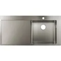 Produktbild: hansgrohe Einbauspüle 450 mit Abtropffläche links (Aufsatzspülbecken, 51 cm, 104.50 cm) (43306800)