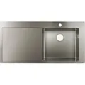 Produktbild: hansgrohe Einbauspüle 450 S715-F450 1025x490mm, 1 Beck. R, Abtropffl. li, ES - Silber