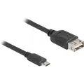 Produktbild: DELOCK 81516 - USB 2.0 Kabel EASY Micro-B Stecker auf EASY A Buchse, 0,2 m