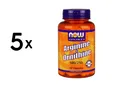 Produktbild: 5 x Now Foods Arginine/Ornithine (100) (128,50 EUR/kg)