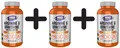 Produktbild: 3 x NOW Foods Arginine & Ornithine, 500/250 - 100 caps (159,97 EUR/kg)