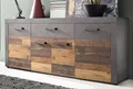 Produktbild: Sideboard ca 180 cm Plankenoptik Kommode vintage Wohnzimmerschrank grau