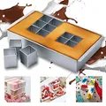 Produktbild: MEISHANG Antihaft Backformen Set,Verstellbar DIY Backen,Aluminium Backformen Rechteckig,Zahlen Backform Kuchenform,Zahlen und Buchstaben Backform,Kuchenform Verstellbar Antihaft
