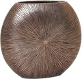 Produktbild: VIVANNO Vase Deko Bodenvase Dekoration Fiberglas ATENA 50 x 55 x 18 cm Bronze Kupfer Schwarz