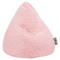 Produktbild: Sitting Point Sitzsack Beanbag fluffy hearts Stoff Rosa Rose XL (Extra Large)