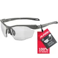 Produktbild: ALPINA TWIST FIVE HR V - Selbsttönende, Bruchfeste & Beschlagfreie Sport- & Fahrradbrille Mit 100% UV-Schutz Für Erwachsene, moon-grey matt, One Size,Sportlich