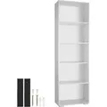 Produktbild: tectake® Bücherregal Lexi 60 x 30 x 190 cm - Weiß