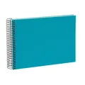 Produktbild: goldbuch Spiralalbum Bella Vista, Erinnerungsalbum aus Leinen mit Spiralbindung, Fotoalbum mit 40 weiße Seiten, Fotobuch zum Einkleben, Foto Album, Türkis, ca. 24 x 17 x 2,8 cm